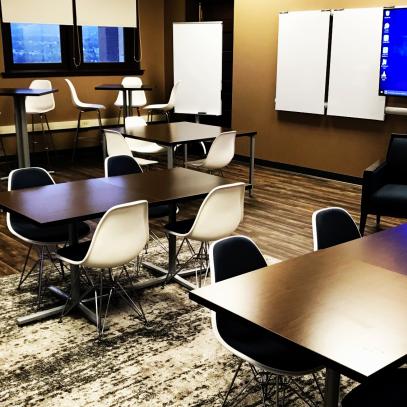 Group tables with display at front