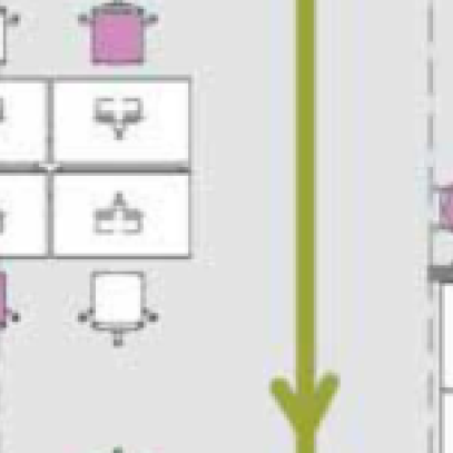 Image of library furniture layout