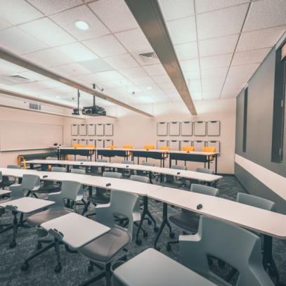 Image of active learning classroom ED 232 Instructor View