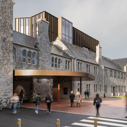 Addition of building in progress