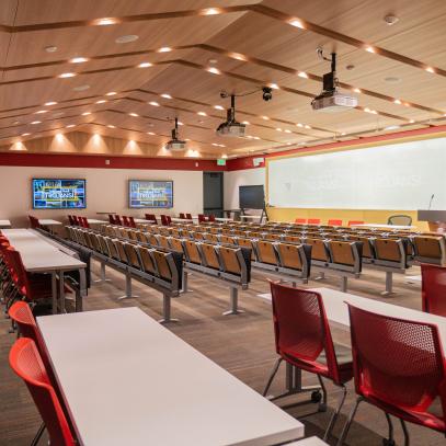 Hall with multiple displays