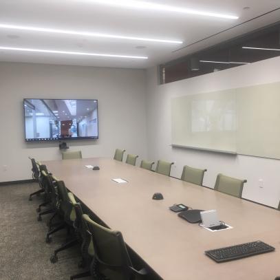 conference room with table