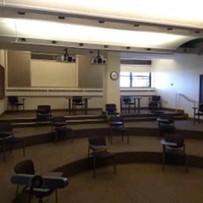 Tiered seating classroom