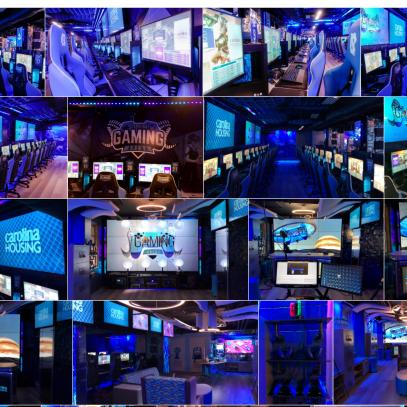 Various views of e-sports lab